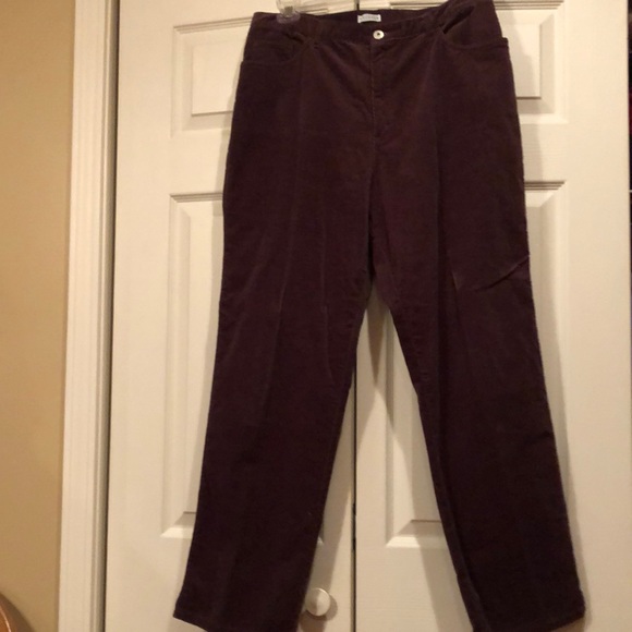 Carolina Blues size 14 High Rise Brown Stretch Corduroys - Picture 1 of 6